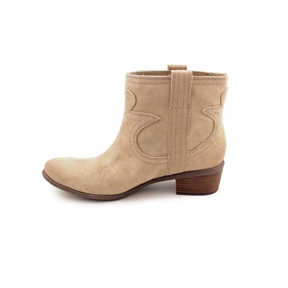 Lucky Brand Suede Ankle Boots in Tan